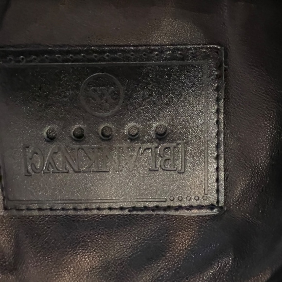 New Black NYC genuine leather studded jacket XS black - Picture 4 of 4